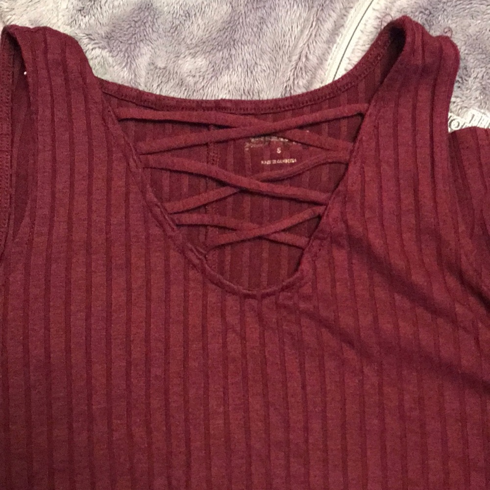 Maroon tank top